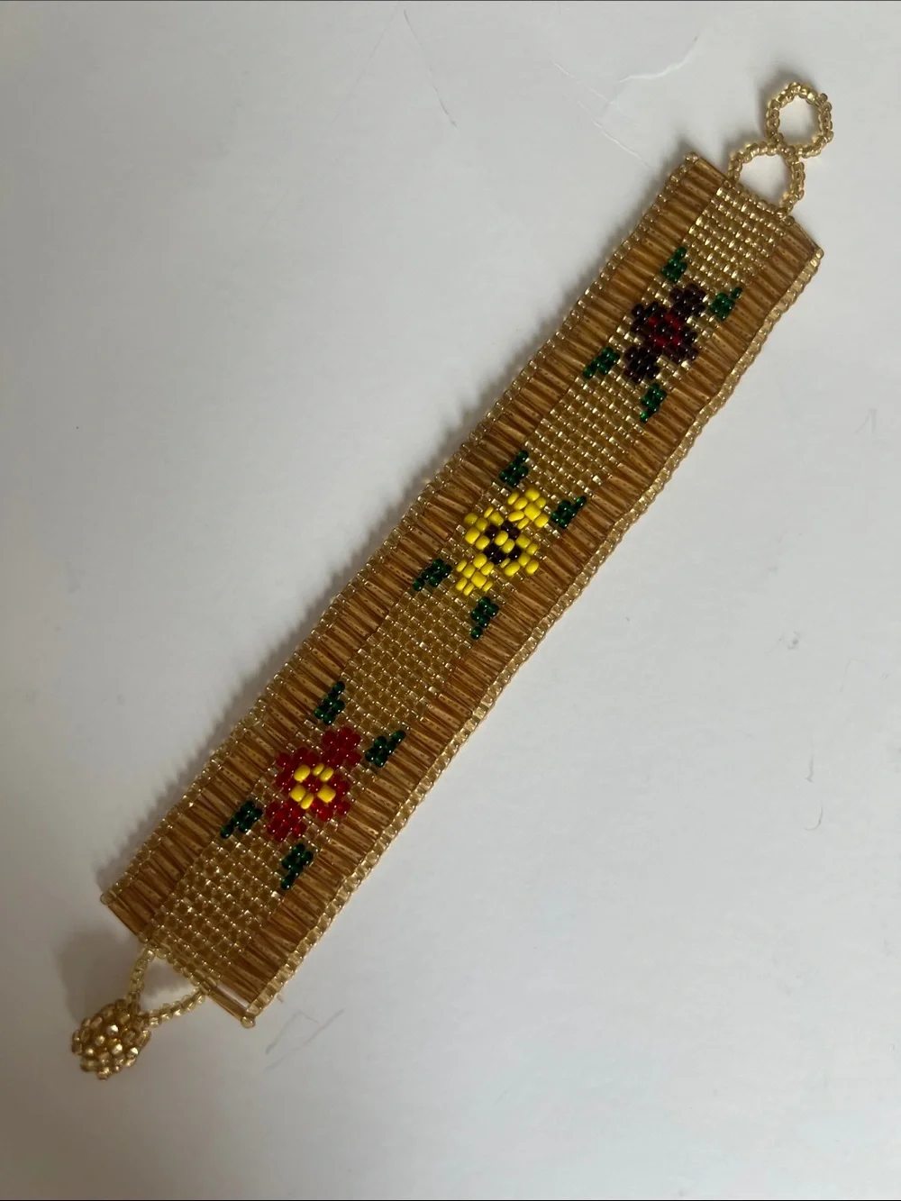 Handmade Beaded Bracelet Set – Black, Gold & Multicolor
